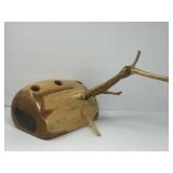 Natural Wood Wine Bottle Holder