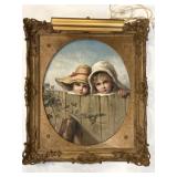 Two Children, Oil on Canvas England 1889