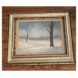 Framed Winter Scene by Jim Harrison