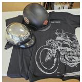 Harley Helmet, Chrome-Look Helmet, T-Shirt
