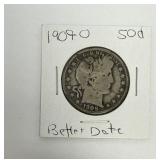 Better Date 1909-O Barber Half