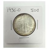 High Grade 1936-D Walking Liberty Half
