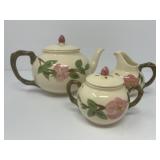 Franciscan "Desert Rose"  Teapot, Cream/Sugar