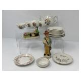 Childï¿½s Tea Set, Plates, Occupied Japan Figure