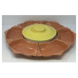 Vintage Appetizer Serving Ring w/Cover