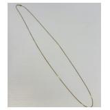 14K Gold Box Chain Necklace
