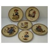 Six Hummel Plates