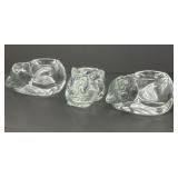 Bunny, Cat Glass Votive Holders
