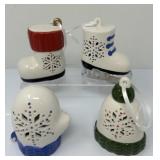 Twenty-Four Ceramic Light-Up Ornaments A