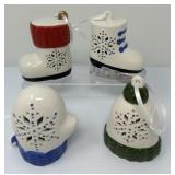 Twenty-Four Ceramic Light-Up Ornaments B