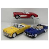 Three Diecast Replica Cars