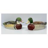 Porcelain Wood and Mallard Ducks by Andrea