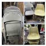 Metal and Plastic Chairs