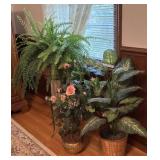 Faux Plants and One Stand