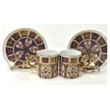 2 JAPANESE TEA CUPS AND SAUCERS