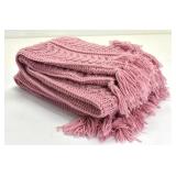 PINK KNITTED BLANKET