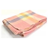 PINK AND YELLOW FLEECE BLANKET