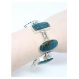 925 SILVER & SHELL BRACELET 41.78g