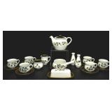 DENBY ENGLAND 'SHAMROCK' TEA SET