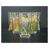 VINTAGE PEAK-A-BOO PINUP GLASSES