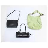 3 LEATHER HANDBAGS