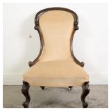 ANTIQUE VICTORIAN STYLE WALNUT LADY'S CHAIR