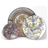 MEXICAN FOLK ART POTTERY PLATES