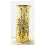EMBOSSED BRASS UMBRELLA STAND