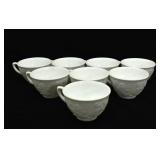 MILK GLASS TEA CUPS