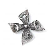 BIRKS STERLING SILVER FILIGREE BROOCH 5.84g
