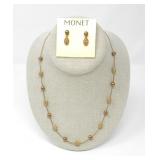 MONET NECKLACE & EARRINGS SET