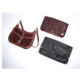 3 LEATHER / VINYL HANDBAGS