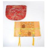 PAIR OF ASIAN STYLED POUCHES