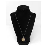 925 SILVER STARBURST NECKLACE 10.47g