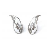 STERLING SILVER SIAM EARRINGS 7.33g