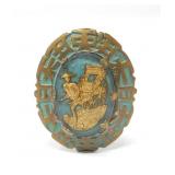 RICKSHAW MEDALLION BROOCH