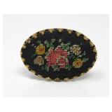 CROSS STITCH BROOCH