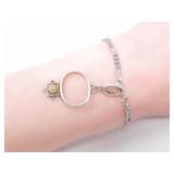TAGLIAMONTE STERLING SILVER BRACELET 6.4g