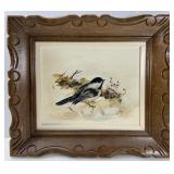 J.L.V. - CHICKADEE WITH BERRIES