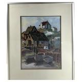 WILLIAM DE GARTHE - COASTAL SCENE PRINT