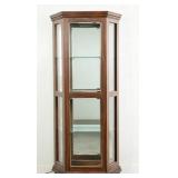 LUMINATED CURIO CABINET UPPER AND LOWER DOORS