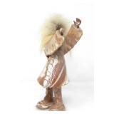 MARINA HENDERSON SIGNED POTTERY INUIT FIGURE