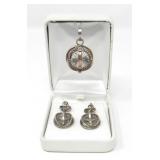 MATCHING EARRINGS & PENDANT