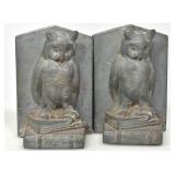 PAIR OF OWL BOOK ENDS