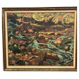 J. E. H. MACDONALD - LEAVES IN THE BROOK PRINT