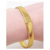 14KT GOLD & GOLDTONE FOIL BRACELET