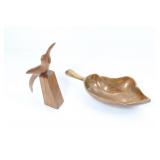 PAIR OF MCM STYLED WOODEN MANTLE PIECES