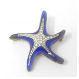 BLUE STARFISH BROOCH