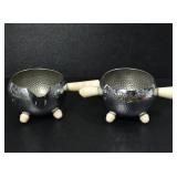 CHROME PLATED P.B.B CREAMER AND SUGAR BOWL