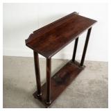 2 TIER MAHOGANY HANDMADE CONSOLE TABLE